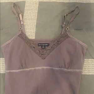 American eagle grey cami with built in bra small